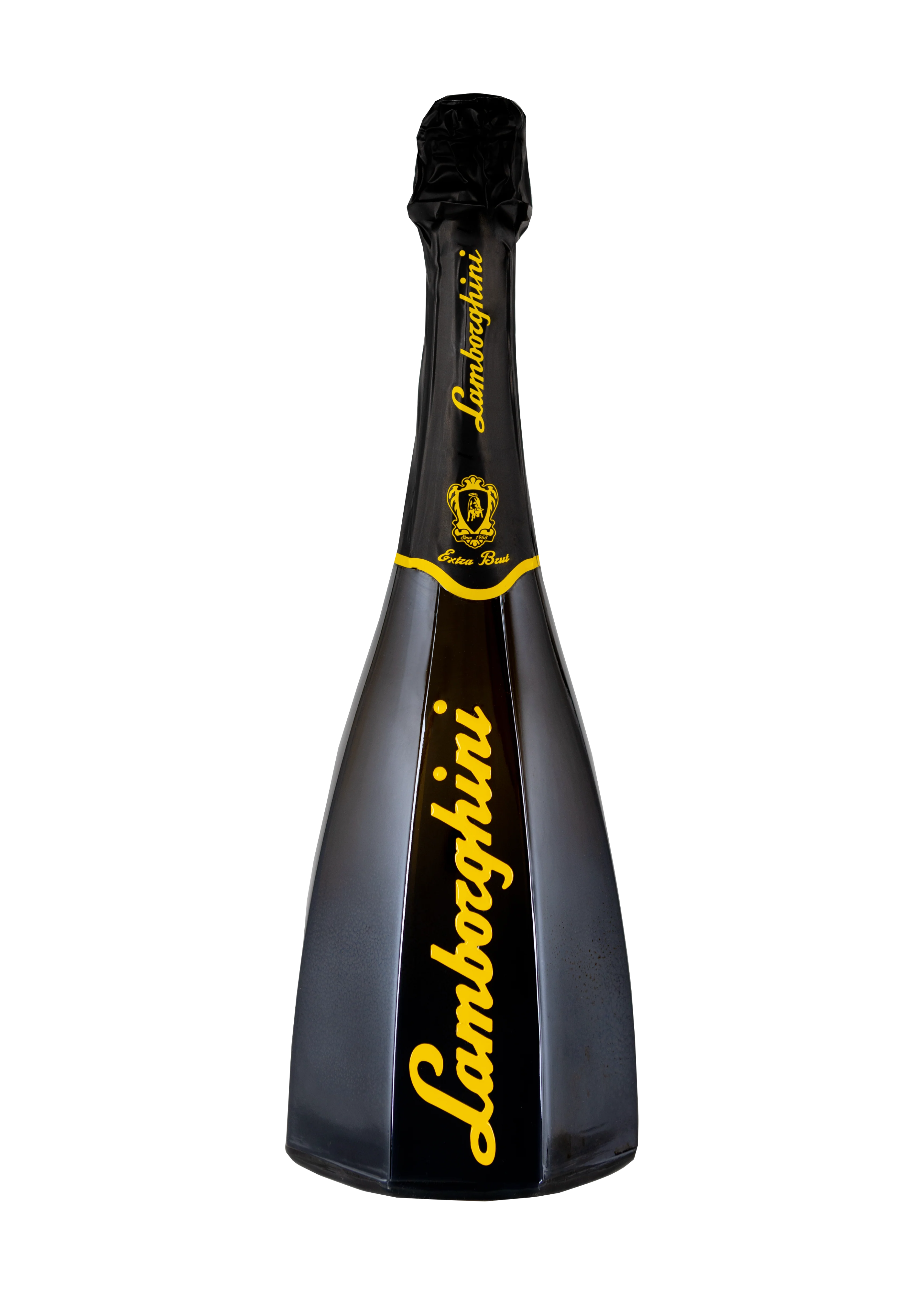 Bottle of Lamborghini Ottagonale Extra Brut prosecco